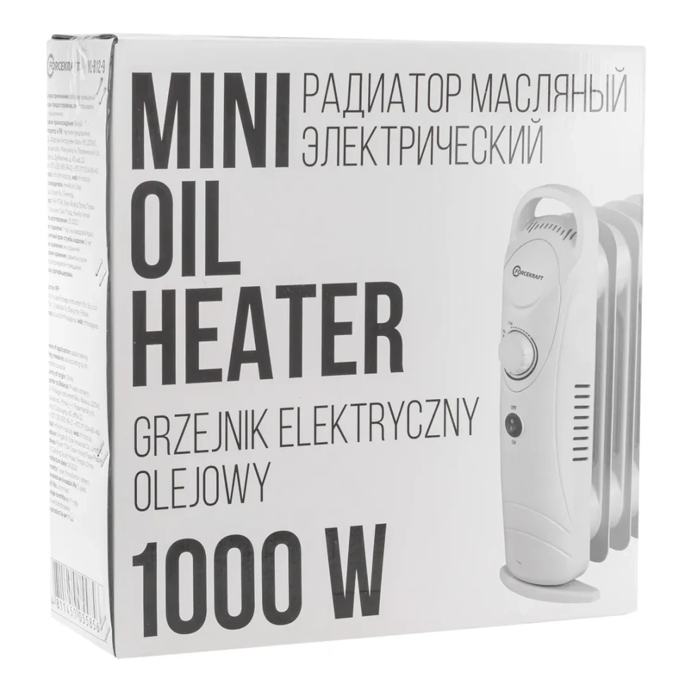 Радиатор масляный электрический (220-240V, 1000W, 9 секций, 1 режим нагрева)