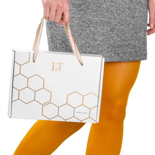 Набор мед и молоко для сухой кожи лица(тоник LT-1190,крем-LT1220.пенка-LT-1251.скребок гуаша.массажный ролик зеленый)