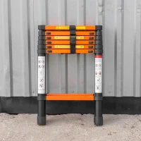 Стремянка телескопическая алюм. бытовая 2м (7+7 ступ.)