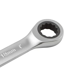 Набор ключей комбинированных трещоточных 11пр (8,10,11,12,13,14,15,16,17,18,19мм), в пластиковом держателе