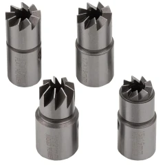 Набор фрез для чистки и восстановления посадочных мест дизельных форсунок 6пр(15х19, 17х17, 17х19, 17х21мм) кейсе