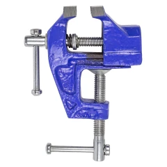 Тиски настольные мини (ширина губ - 60мм, захват-35мм, крепление ''струбцина'')
