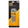Набор ключей TORX Г-образных длинных, 7пр.(Т10,Т15,Т20,Т25,Т27,Т30,Т40) в пластиковом держателе