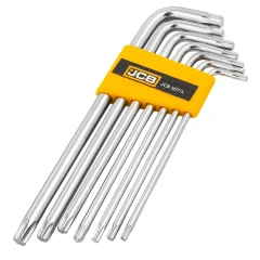 Набор ключей TORX Г-образных длинных, 7пр.(Т10,Т15,Т20,Т25,Т27,Т30,Т40) в пластиковом держателе
