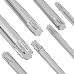 Набор ключей TORX Г-образных длинных, 7пр.(Т10,Т15,Т20,Т25,Т27,Т30,Т40) в пластиковом держателе