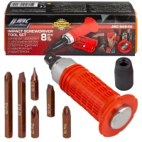 Отвертка ударная с набором бит и адаптером 8пр.