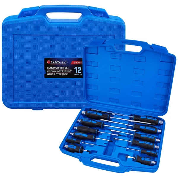 Отвертки ударные, набор 12пр.