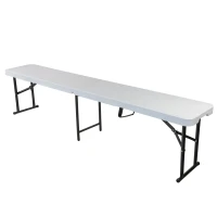 Стул складной переносной (материал HDPE, 183х30х43см,белый)