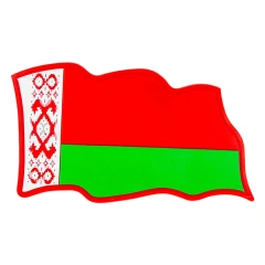 Коврик нескользящий д/панели флаг Беларуси (18*10см)