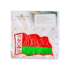 Коврик нескользящий д/панели флаг Беларуси (18*10см)