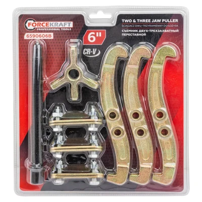 Съемник двух-трехзахватный переставной 6''