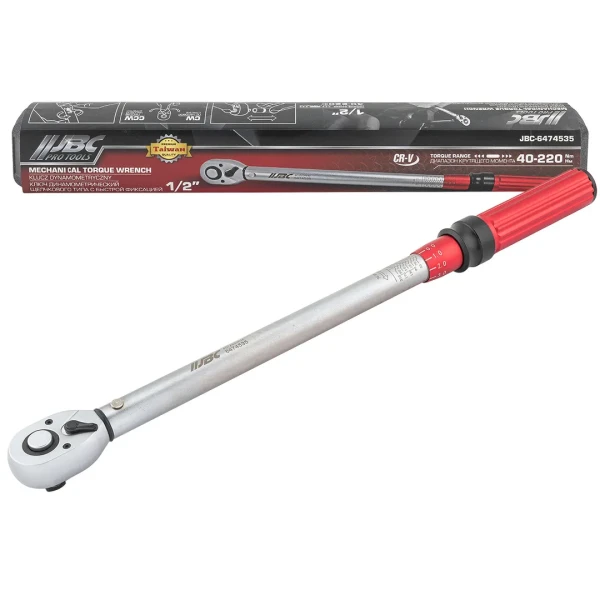 Ключ динамометрический щелчкового типа с быстрой фиксацией 40-220Нм, 1/2''