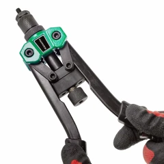 Заклепочник двуручный резьбовой усиленный (L - 320мм, резьбовые адаптеры - М3, М4, М5, М6, М8, М10)