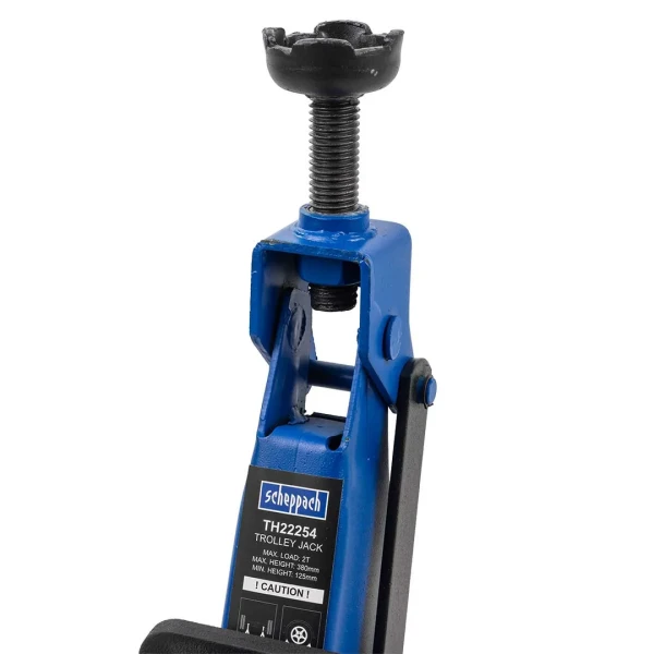 Домкрат подкатной гидравлический 2т (h min 125мм, h max 380мм)