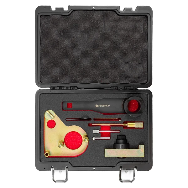 Набор фиксаторов для обслуживания двигателей с цепным приводом Renault/Nissan & Vauxhall/Opel (2.0/2.3 DCi/CDTi-M9R/M9T) в кейсе''Premium''