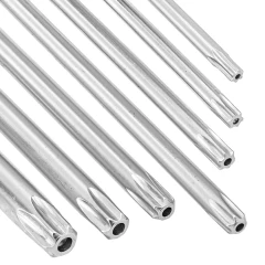 Набор ключей TORX Г-образных длинных с отверстием 7пр.(Т10Н,Т15Н,Т20Н,Т25Н,Т27Н,Т30Н,Т40Н) в пластиковом держателе