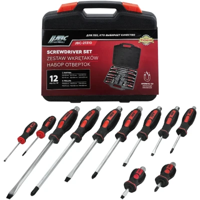 Отвертки ударные, набор 12пр.