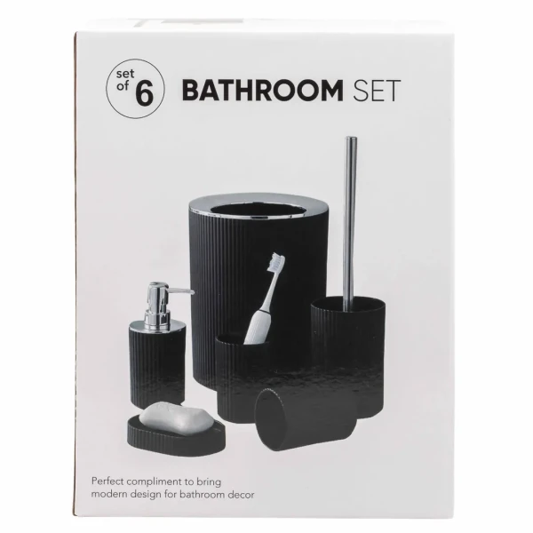 Набор для ванной комнаты 7пр. (мыльница,дозатор для мыла,подставка для зубных щеток,для косметических аксессуаров,ершик,подставка для ершика,корзина )