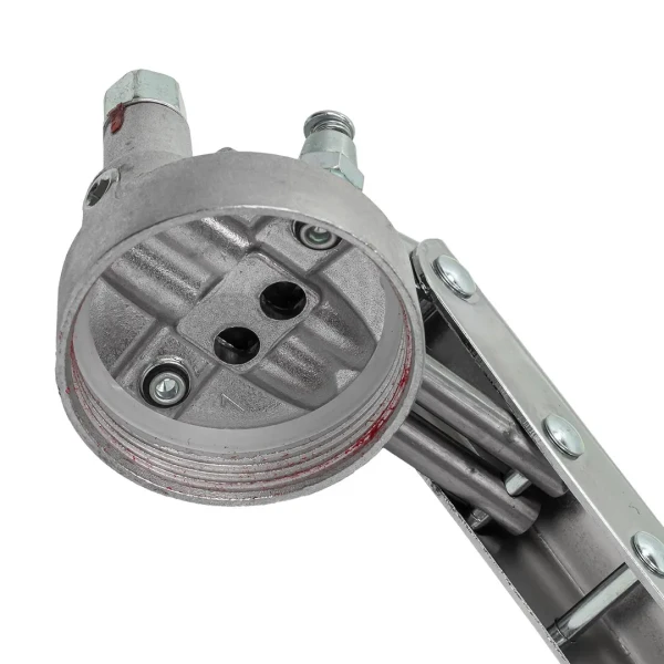 Шприц для нагнетания густой смазки ручной 600мл в комплекте с жестким(L-140мм) и гибким(L-300мм) наконечниками (2 штока,''под закладку'')