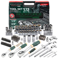 Набор инструментов 172пр. 1/4'', 3/8'', 1/2''(6гр.)(4-32мм)
