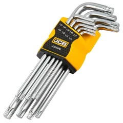 Набор ключей TORX Г-образных длинных 9пр. (Т10, Т15, Т20, Т25, Т27, Т30, Т40, Т45, Т50),в пластиковом держателе