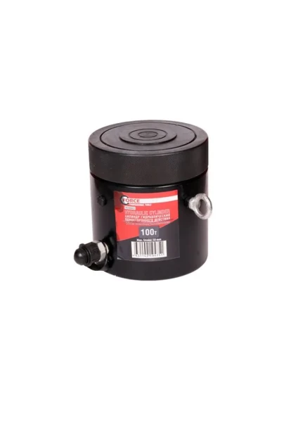 Цилиндр гидравлический с резьбовым штоком и гайкой для механической фиксации 100т (ход штока-150мм, Ø штока-135мм,общий Ø-168мм, L-286мм, 700bar)