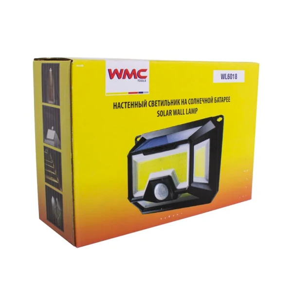 Светильник светодиодный настенный на солнечной батарее с датчиком движения (156 светодиодов)