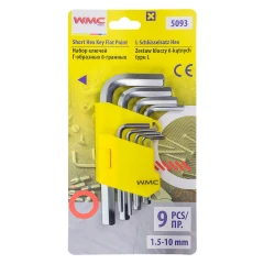 Набор ключей Г-образных 6-гранных 9пр.