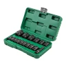 Набор головок ударных коротких 16пр.1/2''(6-гр.)(10,12-17,19,21,22,24,27,30,32мм(36мм-12гр)+удлинитель 75мм),в кейсе