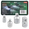 Набор адаптеров 4пр(3/8''(F)x1/2''(M),1/2''(F)x3/8''(M),1/2''(F)x3/4''(M),3/4''(F)x1/2''(M)),в ложементе