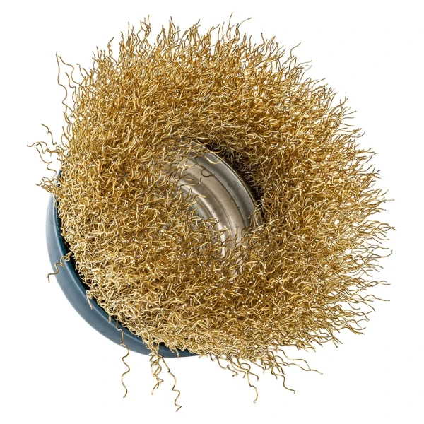 Кордщетка чашеобразная латунная для УШМ 75мм (М14)