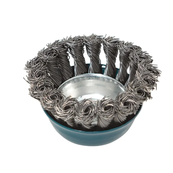 Кордщетка чашеобразная латунная для УШМ 75мм (М14)