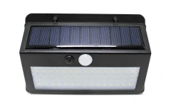 Светильник светодиодный на солнечной батарее с датчиком движения (5.5V,2.5W,18650Li,3.7V,2400mAh,38SMD Led,6500К,раб. время8-10ч,заряд.4-6ч,IP44,210х1