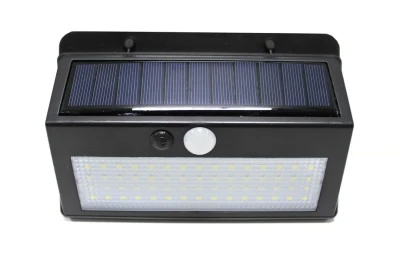 Светильник светодиодный на солнечной батарее с датчиком движения (5.5V,2.5W,18650Li,3.7V,2400mAh,38SMD Led,6500К,раб. время8-10ч,заряд.4-6ч,IP44,210х1