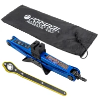 Домкрат механический ''ромб' 2т (hmin115мм, hmax 400мм, L-420мм) в водоотталкивающем чехле в комплекте с ключом трещоточным