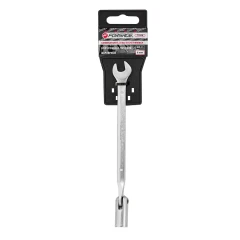 Ключ рожково-торцевой шарнирный 8мм на пластиковом держателе