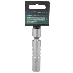 Головка свечная магнитная с шарниром 14мм 3/8''12гр (L-70mm),на пластиковом держателе