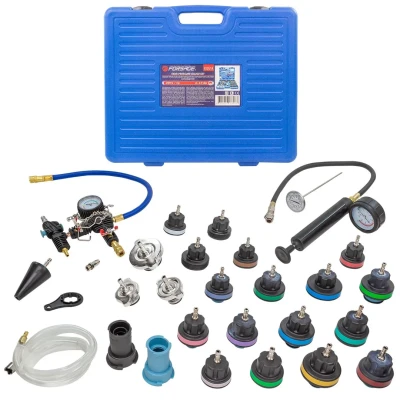 Набор приспособлений для тестирования систем охлаждения 28пр.(0-2.5bar), в кейсе