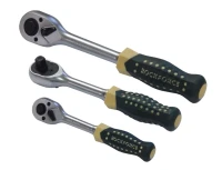 Трещотка реверсивная усиленная с резиновой ручкой 1/2''(72зуб.)